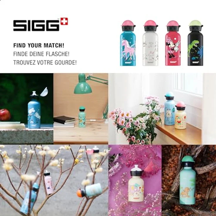 Sigg Kinder Trinkflasche Sigg Kids Bella Unicorn 0.4 L, bunt, 0.4, 8625.90 – Bild 5