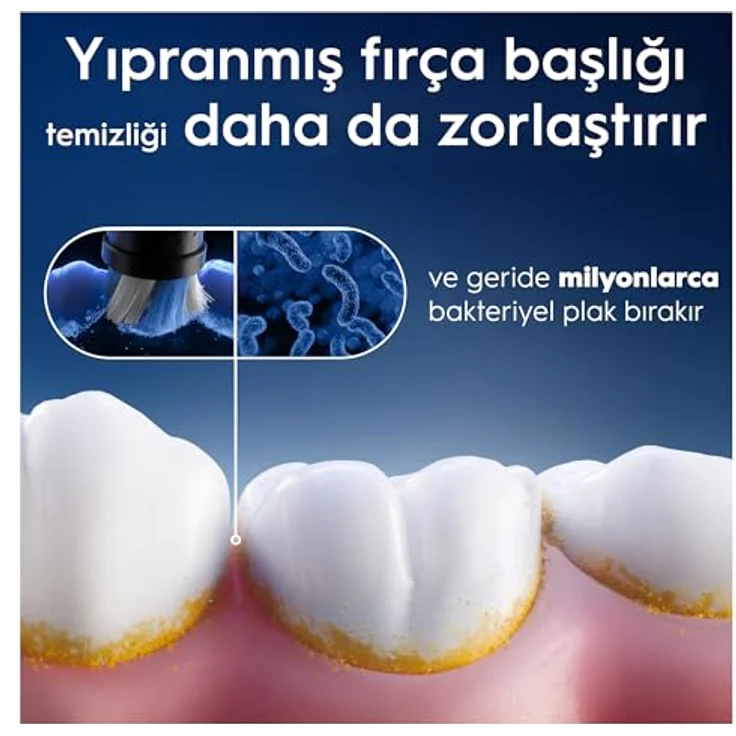 Oral-B Ultimate Clean Original, Ersatzbürsten Set mit 6 Tiefenbürsten zur Zahnbelag Entfernung, schwarz, für Oral-B iO elektrische Zahnbürsten – Bild 3