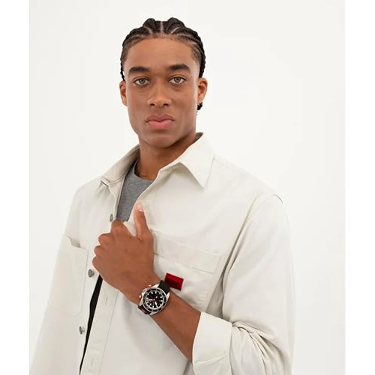 HUGO Multifunktionsuhr #DIVE 1530427, Quarzuhr mit Silikonarmband, analog für Herren, modernes Design – Bild 5