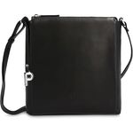 Picard Bali 1202, Handtasche aus genarbtem Rindleder in Schwarz mit raffinierter Formgebung