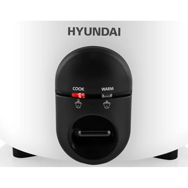 HYUNDAI ELECTRONICS Reiskocher RC100 I 1 l für 800 g Reis I 365 W I Reiswärmer I Warmhaltfunktion I Antihaftbeschichteter Gartopf I Reislöffel & Messbecher – Bild 5