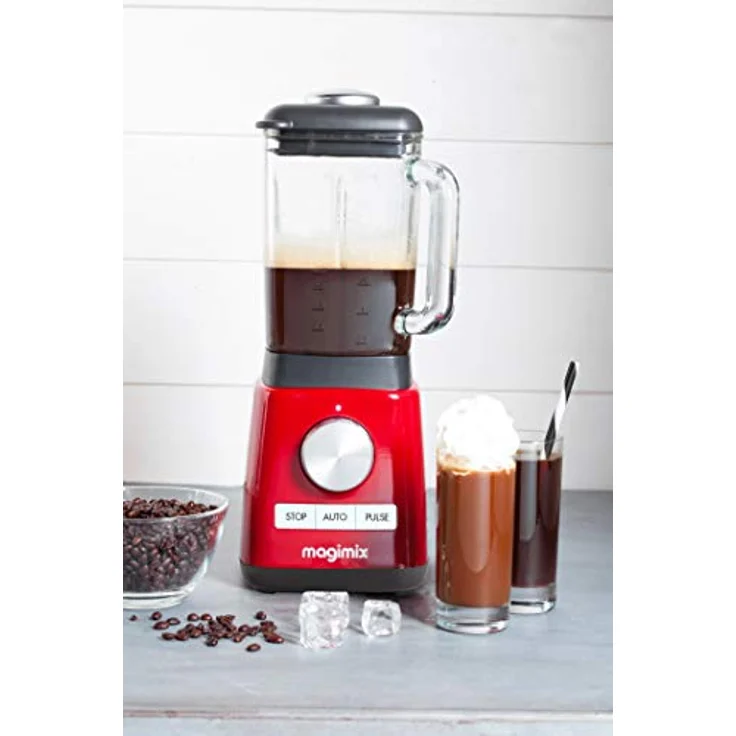 Magimix 11629SK Standmixer, 1300 W, 1,8 Liter, 5 Programme, rot – Bild 4