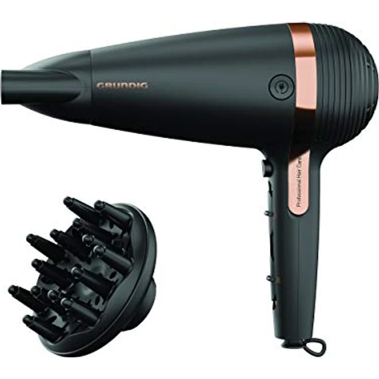 GRUNDIG Haartrockner mit einziehbarem Kabel NaturaShine Haartrockner 1 Stk – Bild 2