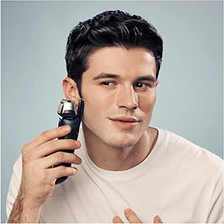 Braun Series 8 Rasierer Herren mit 3+1 Scherkopf, Elektrorasierer & Trimmer für Präzision, Sonic-Technologie & 40°-Kopf mit Konturenanpassung, Wet & Dry, Geschenk Mann, 8410s, schwarz – Bild 5