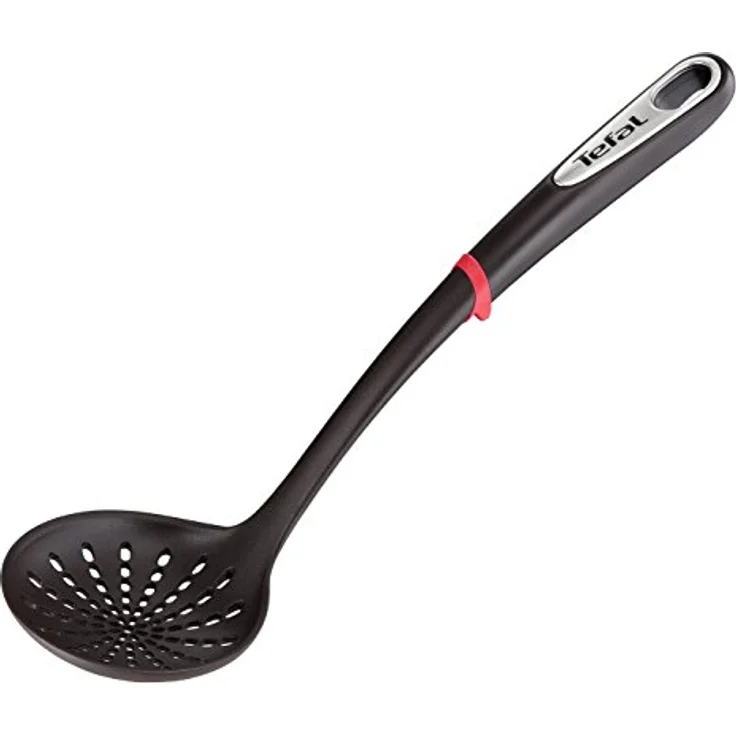 Tefal Ingenio K206S4 Küchenhelfer-Set | Suppenkelle, Gemüselöffel, Löffel, Bratwender | Kunststoff | Schwarz/Silber/Rot- 17,2 x 8,1 x 36 cm (LxBxH) – Bild 5