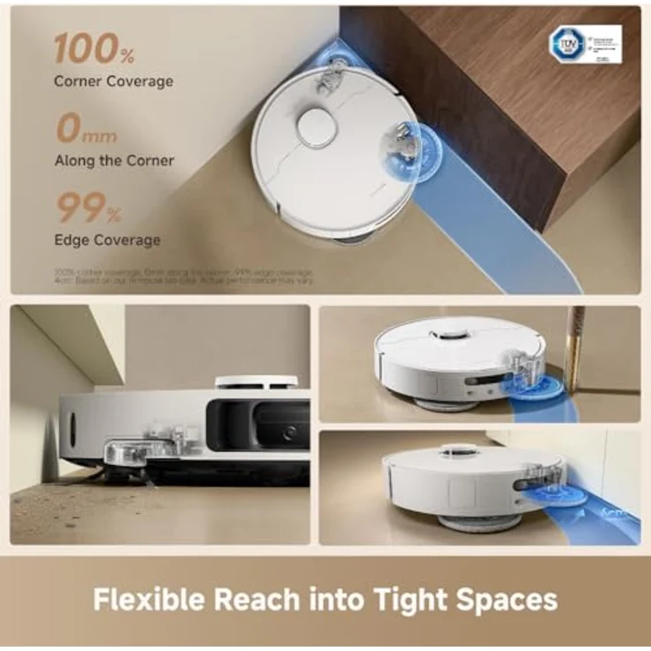 Dreame D20 Ultra, Staubsauger Roboter in Weiss mit 13.000Pa Saugkraft, Selbstreinigung und automatischer Entleerung – Bild 2