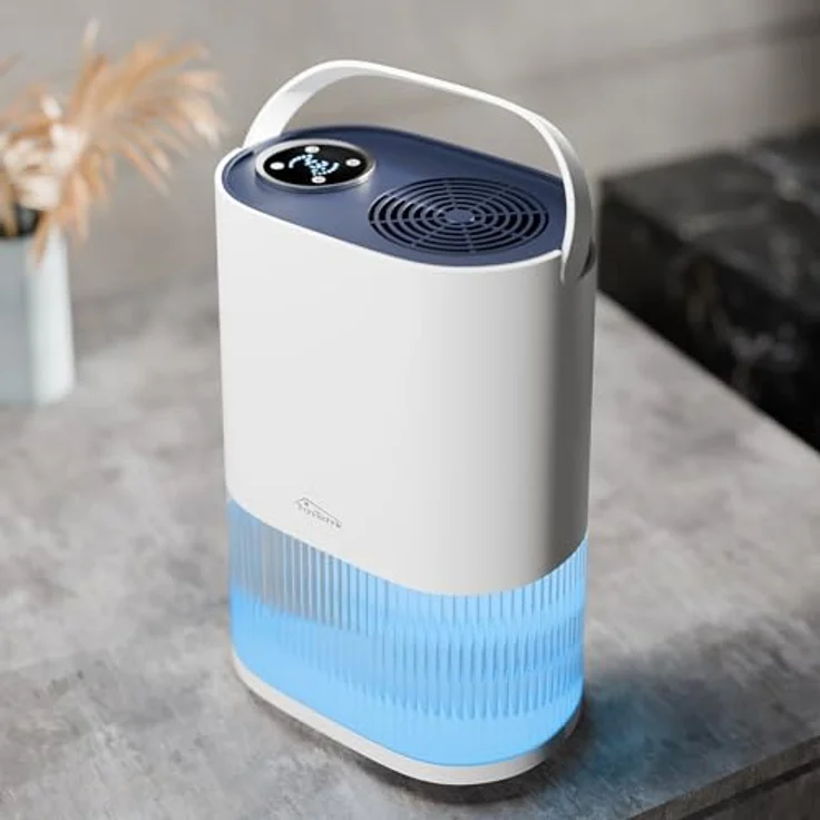 TroniTechnik Luftentfeuchter EF01, 600 ml/24h, leise, 2L Tank, LED Schlafmodus, für Räume bis 20 m² – Bild 5