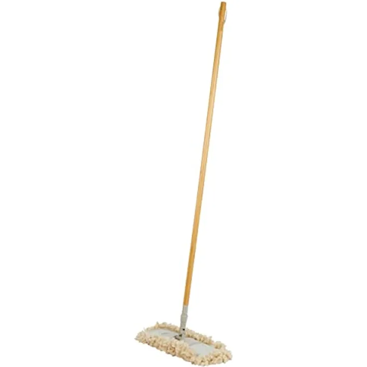 Salter LASAL71441WEU7 Flauschige Faser Bodenbürste - Kratzfrei Reinigen, Staubwischer mit flachem Kopf, FSC-Bambusgriff, Recycelten Kunststoff , Entfernen Staub/Schmutz Von Hartböden, Warm Harmony