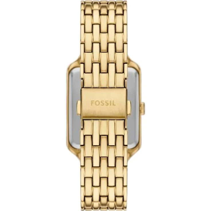FOSSIL Damen Analog Quarz Uhr ES5409, goldfarbenes Edelstahlband, 26-mm-Gehäuse, wasserdicht bis 50 m, Perlmuttzifferblatt – Bild 3