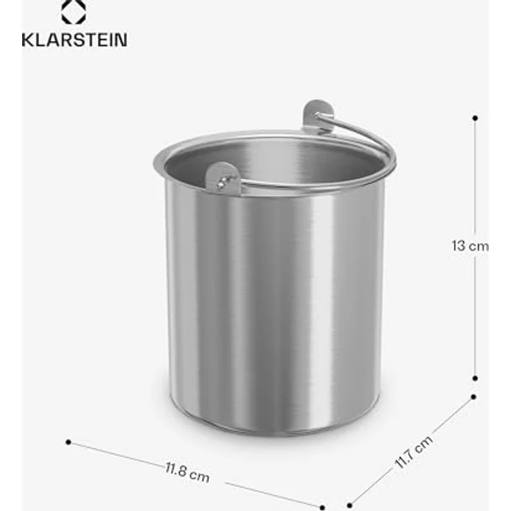 Klarstein FrostFusion Eisbehälter, 1L Edelstahl, spülmaschinenfest, robust, passend für FrostFusion Eismaschine – Bild 7