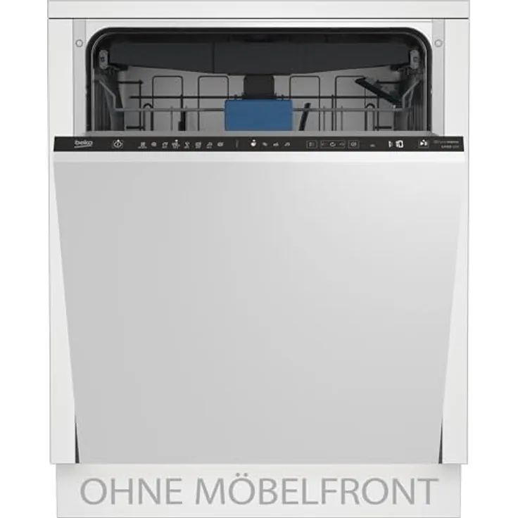 Beko BDIN38450 vollintegrierter Geschirrspüler, 60 cm, 14 Maßgedecke, 8 Programme, Besteckschublade, LCD, WaterSafe+, 42 dB, B