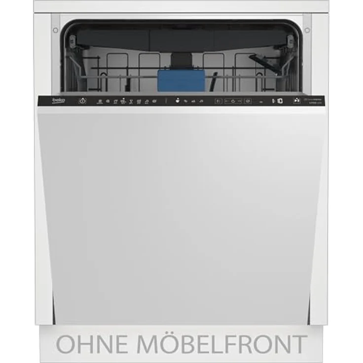 Beko BDIN38450 vollintegrierter Geschirrspüler, 60 cm, 14 Maßgedecke, 8 Programme, Besteckschublade, LCD, WaterSafe+, 42 dB, B – Bild 1