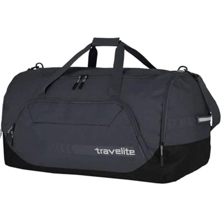 Travelite Kick Off Reisetasche XL 70 cm, dunkel anthrazit, 100% Polyester, geräumig 70 x 40 x 43 cm – Bild 4