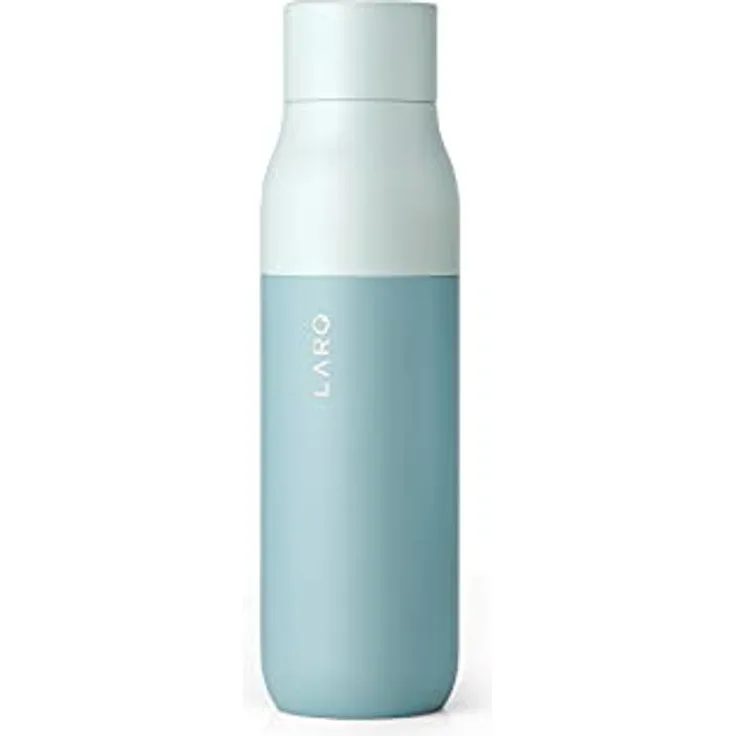 LARQ Bottle Twist Top 500ml - Isolierte Edelstahl-Trinkflasche | Thermoskanne, BPA-frei | Wiederverwendbare Wasserflasche für Camping, Büro und Reisen | Hält Getränke kalt und heiß, Seaside Mint