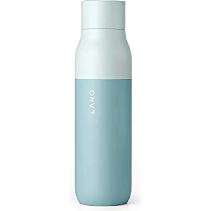 LARQ Bottle Twist Top 500ml - Isolierte Edelstahl-Trinkflasche | Thermoskanne, BPA-frei | Wiederverwendbare Wasserflasche für Camping, Büro und Reisen | Hält Getränke kalt und heiß, Seaside Mint – Bild 1