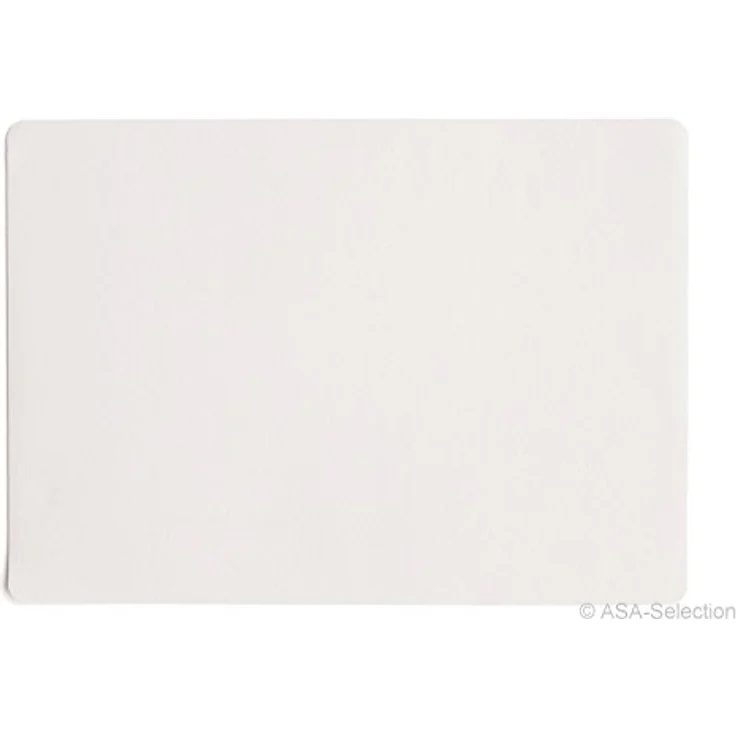 Tischset Lederoptik Weiss 46 x 33 cm – Bild 2