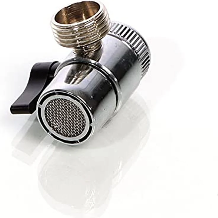 Naturewater 2 Wege Hahn Wasserhahn Adapter, 20 mm (3/4") Anschluss für Auftischfilter und Trinkwasserfiltration – Bild 5
