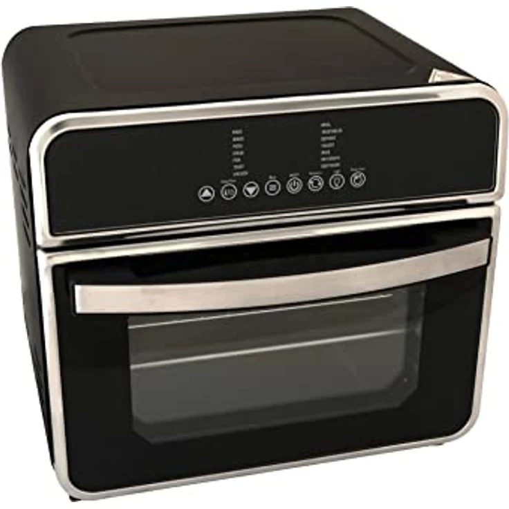 Deski Minibackofen, Standgerät, Garraum 15 l, Leistung 1600 W, Abmessungen in cm 33 x 35 x 34 schwarz, edelstahl – Bild 2