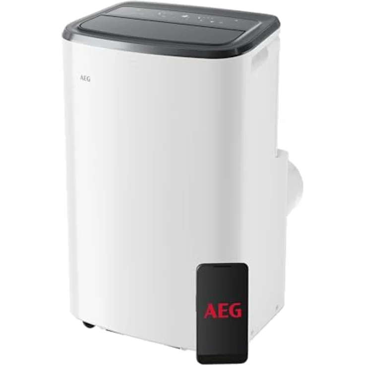 AEG Comfort 6000 AXP40U340CW, Mobiles Klimagerät BTU 14000, Weiß, energieeffiziente Kühlung, leiser Betrieb, steuerbar über AEG App, nachhaltiges Kältemittel R290 – Bild 1