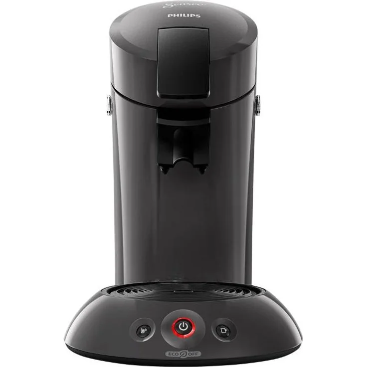 Philips Senseo Kaffeemaschine ECO HD6552/39, Kaffee Boost & Crema Plus, kaschmirgrau, inkl. 2 Gläser und 24 Pads