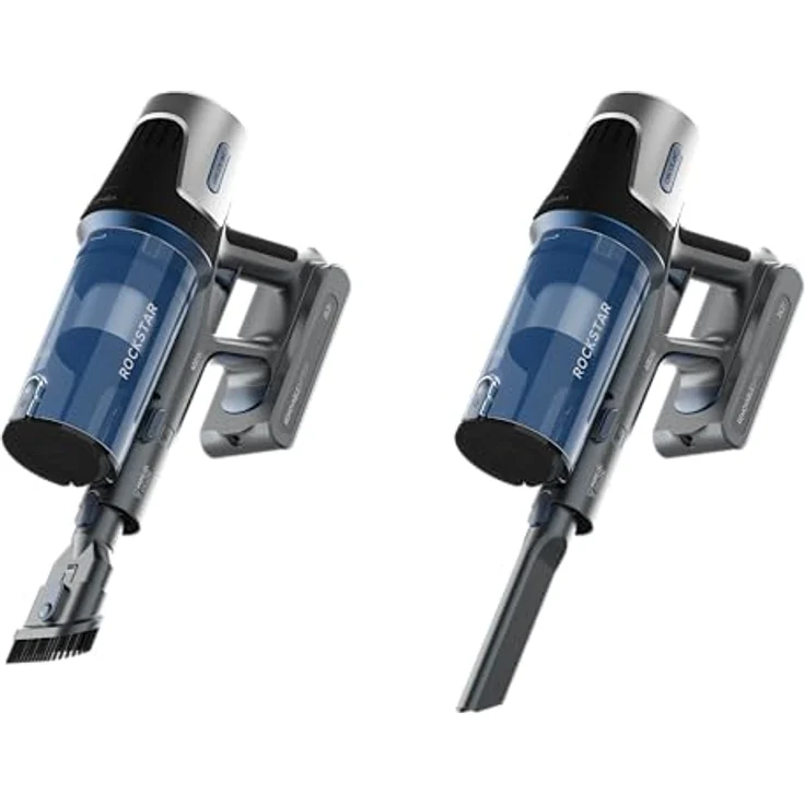 Cecotec Conga Rockstar RS50, Kabelloser Stabstaubsauger mit 400 W, 60 Minuten Akkulaufzeit, schwarz-blau, 0,5 l Staubbeutel – Bild 4