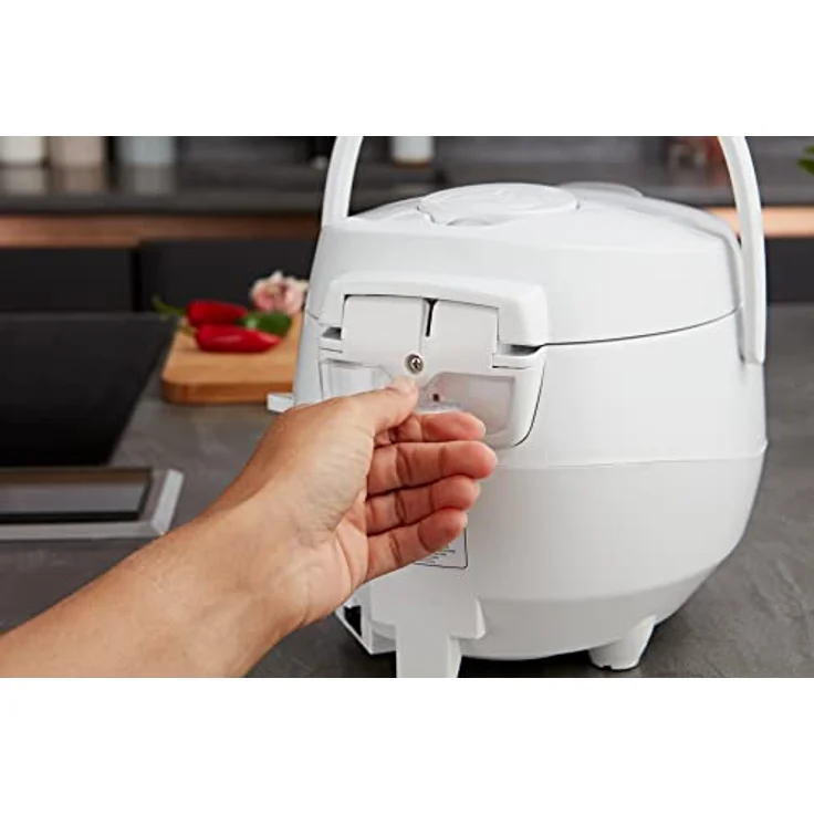 Yum Asia Panda Mini-Reiskocher mit Ninja-Keramikschüssel und Advanced Fuzzy Logic (3,5 Tassen, 0,63 Liter) 4 Reisfunktionen, 4 Multicooker-Funktion, 220–240V (Arctic White) – Bild 4