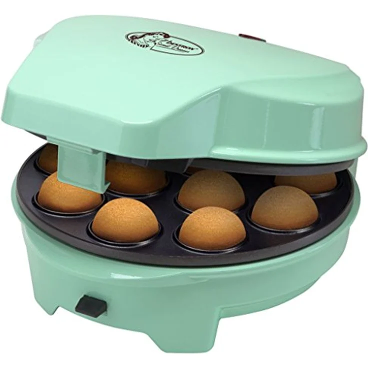 Bestron 3-in-1 Cakemaker im Retro Design, Für Donuts, Muffins und Cakepops, Sweet Dreams, Antihaftbeschichtung, 700 W, Mint – Bild 1