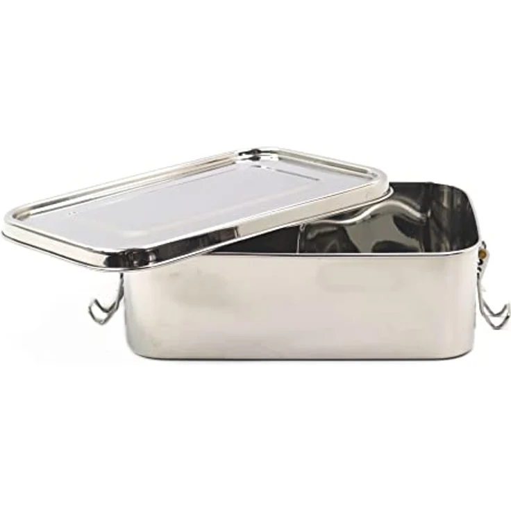 Küchenprofi Classic 1002012800 - Edelstahl Brotdose, 17,5 x 13 x 6,5 cm – Bild 2