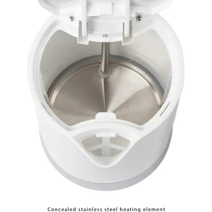 Clatronic WK 3452 Wasserkocher, 1,8 L, 2 außenliegende Wasserstandsanzeigen, Kalkfilter (heruasnehmbar), weiß – Bild 6