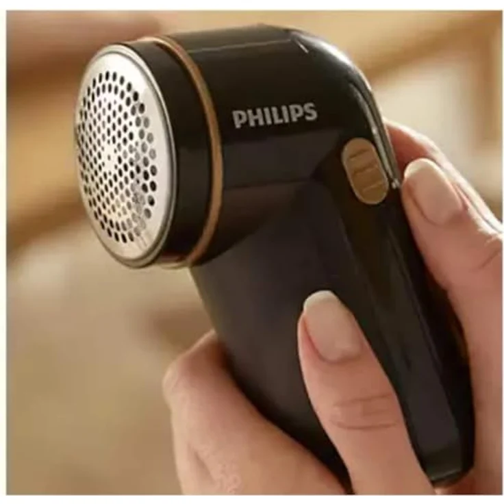 Philips Antipilling, Rasierer für alle Textilien, für Pulls & Decken wie neu, Schwarz und Gold/Rosé – Bild 3