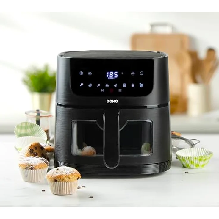DOMO Luftfritteuse DO542FR 1350 W, 4 l, schwarz - Preisvergleich – Bild 7