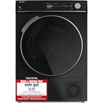 Sharp KD-NHH8S9GB3-DE Wärmepumpentrockner für 8 kg Wäsche, A+++, 176 kWh/Jahr, 15 Programme inkl. Schnellprogramm, LED-Trommelbeleuchtung, Schwarz