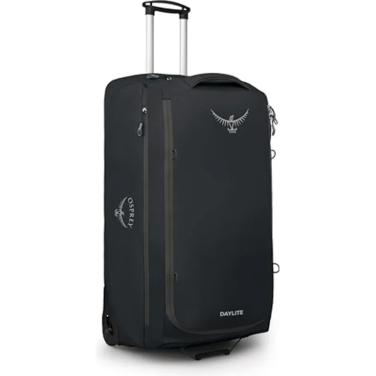 Osprey Daylite 115, 2 Rollen Reisetasche mit 115 l Volumen, Schwarz, 82 cm, wetterfest und arretierbarer Griff