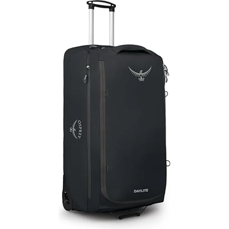 Osprey Daylite 115, 2 Rollen Reisetasche mit 115 l Volumen, Schwarz, 82 cm, wetterfest und arretierbarer Griff – Bild 1