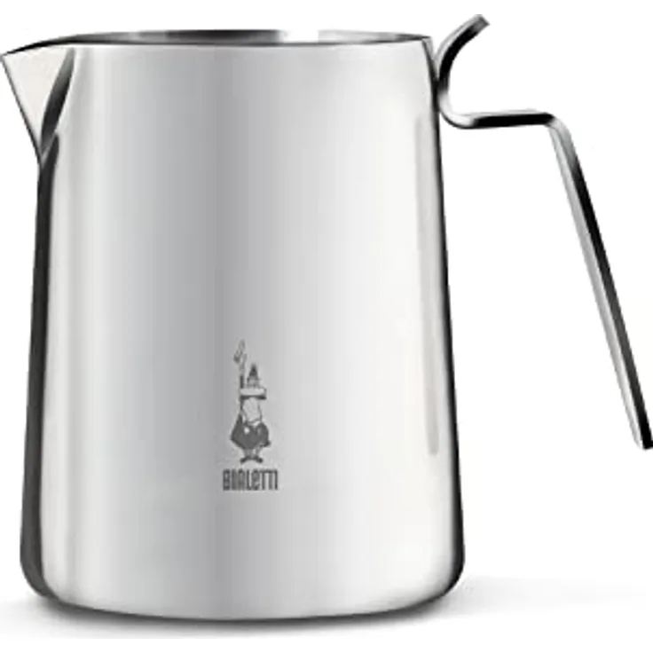 Bialetti 0001808 Milchkännchen Edelstahl, Rostfreier Stahl, Silber, 20 cm
