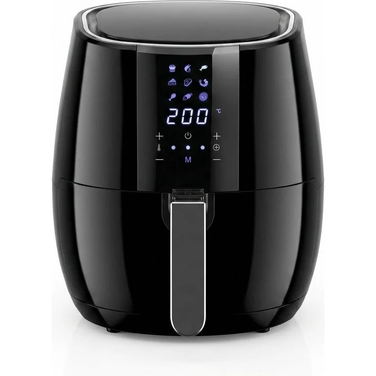 YASHE Frittale a aria 4,5 L, kompaktes Frittale mit automatischen Programmen und spülmaschinenfesten Kochaccessoires