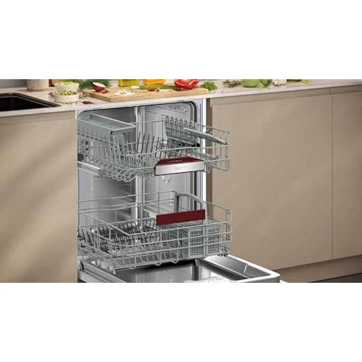 Neff S125EBS16E, N 50 Smarter Unterbau Geschirrspüler 60 cm, sehr leise, Chef 70ºC, Open Dry, Gebürsteter Stahl, Aqua Stop – Bild 4