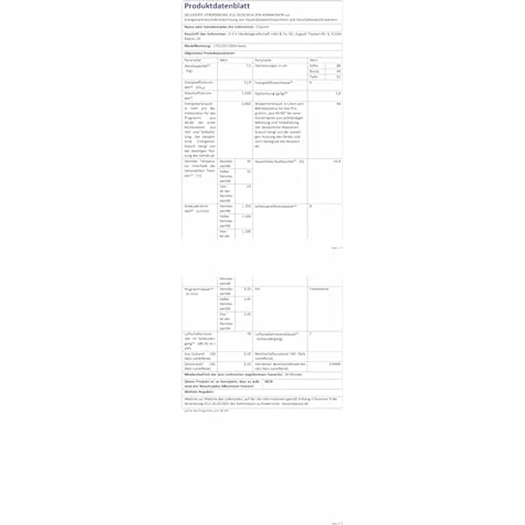 Exquisit LTO1207-030A, Toplader Waschmaschine 7,5 kg, Energieklasse A, 1200 U/Min, weiß, Startzeitvorwahl, Kurzprogramm – Bild 11