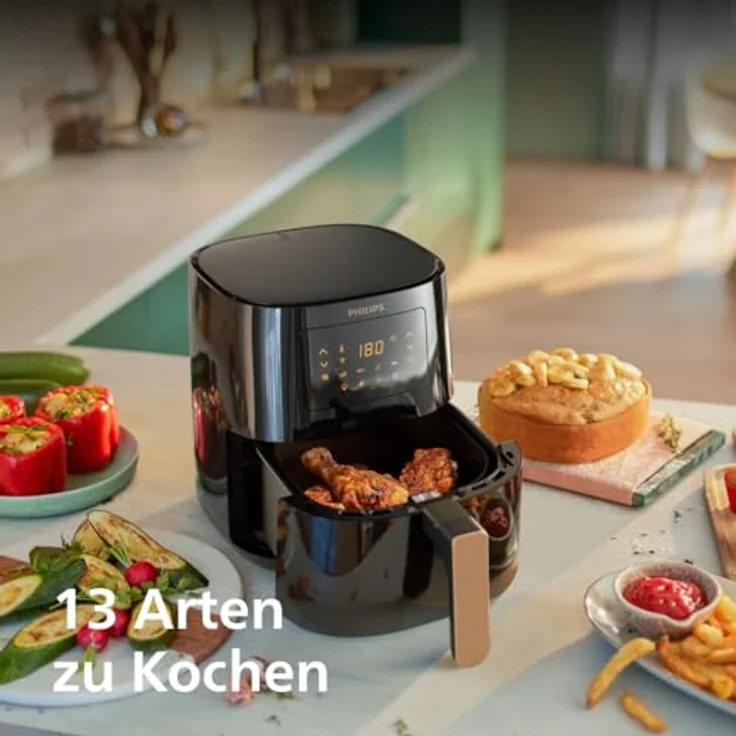 Philips Airfryer 5000 Series Connected HD9255/80, Heißluftfritteuse mit Smart-Funktionen – Bild 6
