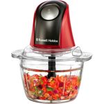 RUSSELL HOBBS Zerkleinerer Desire 27130-56, 1L Glasbehälter, 350 W, Anti-Rutsch-Boden, spülmaschinengeeignet, Edelstahl Messer - Desire Red