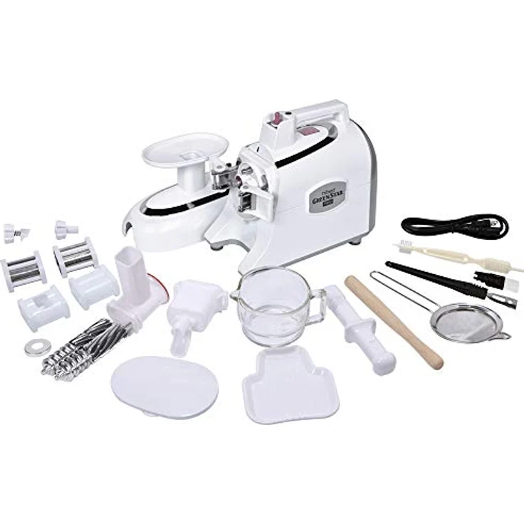 Tribest Greenstar Pro Entsafter Slow Juicer (Weiß) – 200W Saftpresse elektrisch mit Keramikschnecke – Effektiv und schonend – Umfangreiches Zubehör enthalten – Bild 3