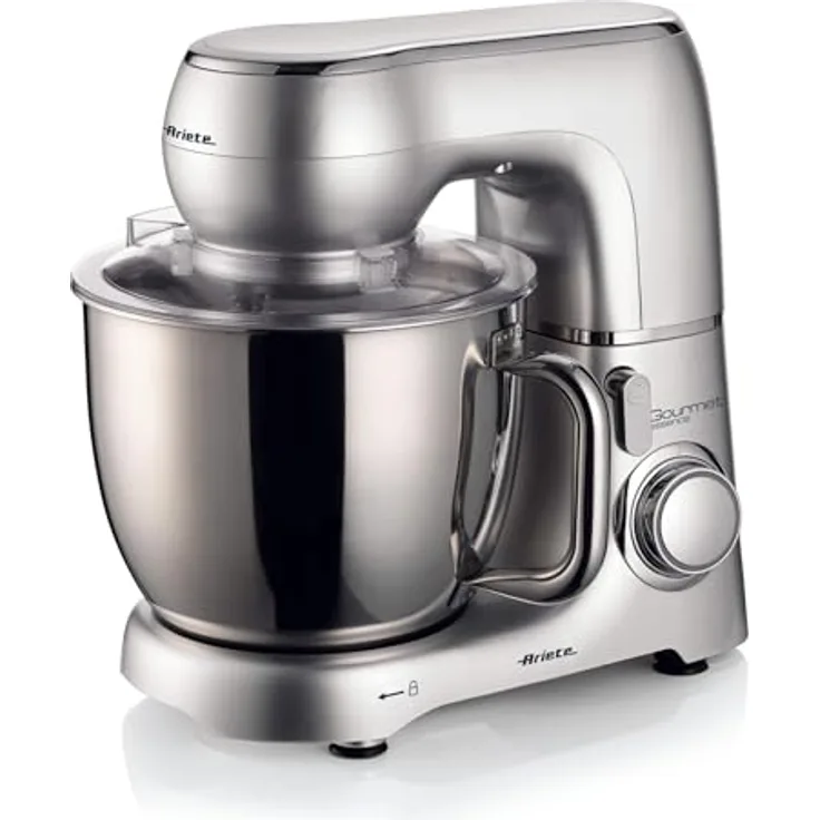 Ariete 1583 Gourmet Essence Knetmaschine, 1300 W, 5,2 l, 10 Geschwindigkeiten, 2 Schneebesen, 1 Haken, Pulsfunktion