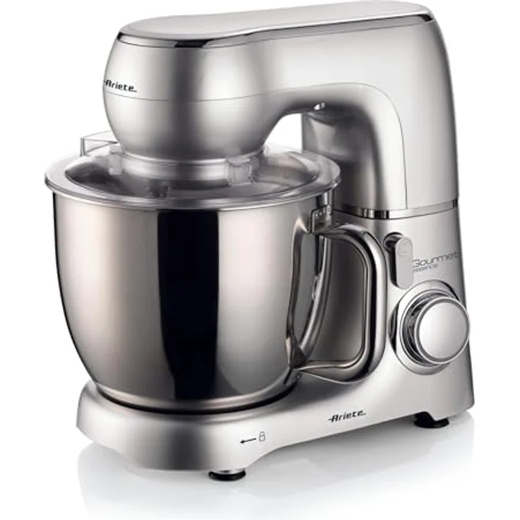 Ariete 1583 Gourmet Essence Knetmaschine, 1300 W, 5,2 l, 10 Geschwindigkeiten, 2 Schneebesen, 1 Haken, Pulsfunktion – Bild 1