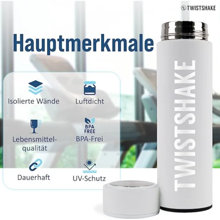 Vital Innovations 78109 Twistshake Thermoflasche''Hot or Cold'', weiß – Bild 5