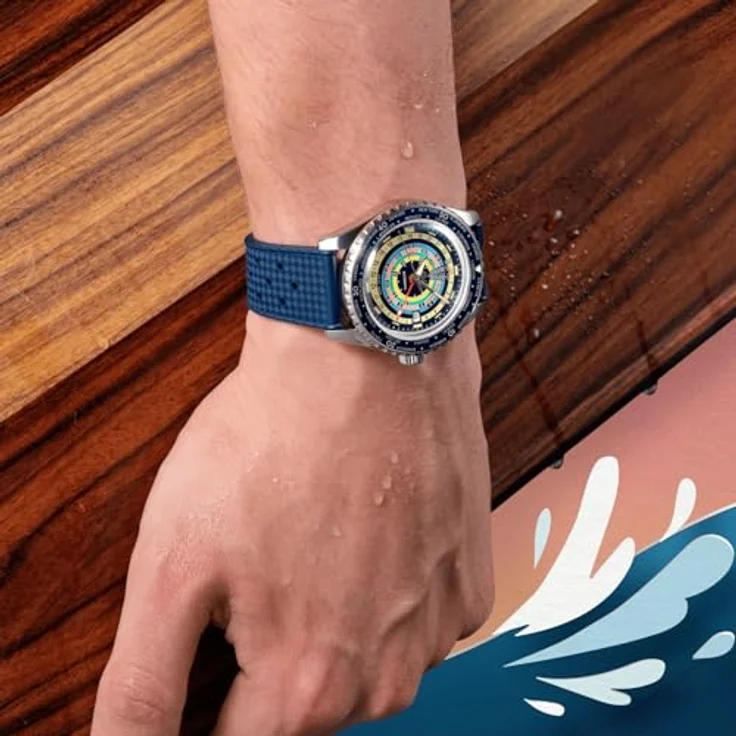 MIDO Decompression Worldtimer M0268291704100 Herren Automatikuhr 80h Gangreserve, Edelstahlgehäuse, Silber – Bild 5