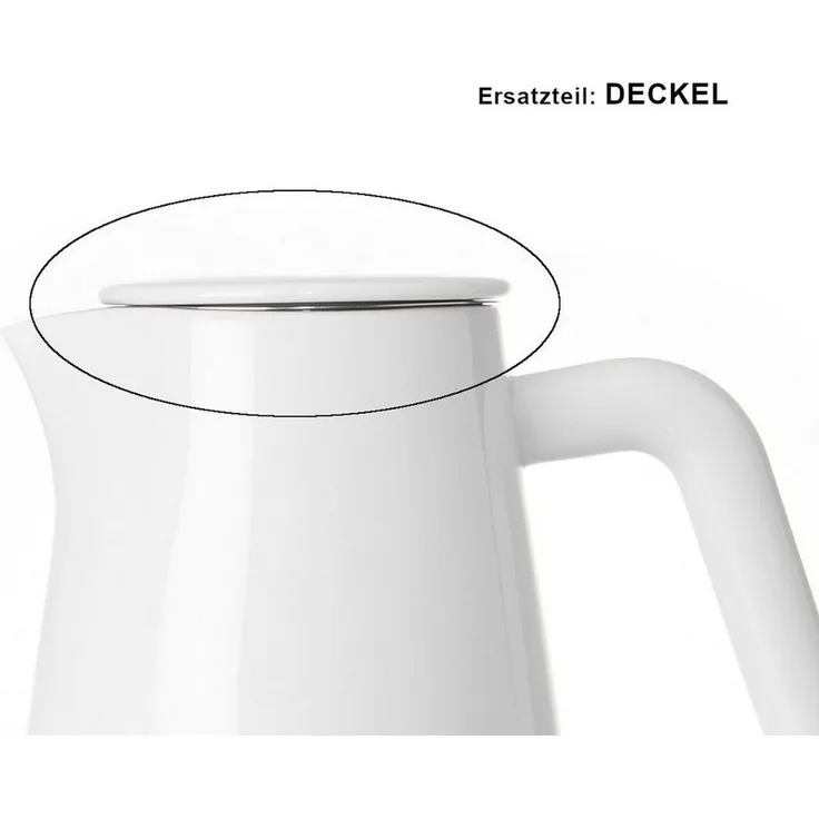 Carl Henkel Kaffeebereiter ARCA X-TRACT, Porzellan, mit Edelstahl-Doppelsiebfilter und Silikondichtung, weiß