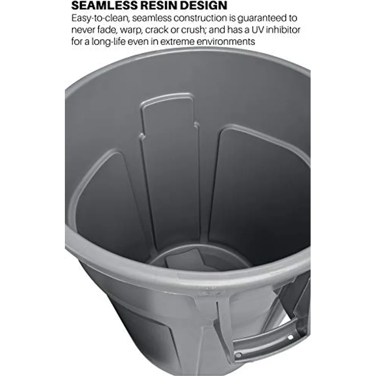 Rubbermaid Commercial Products Brute 121.1 l Container, Plastik, grau, 22 inches – Bild 2