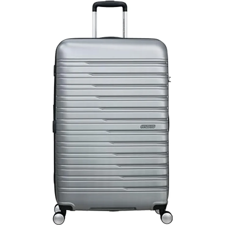 American Tourister Flashline 4 Rollen Trolley 78 cm, Silber (100 l, XL) - Robuster Trolley aus ABS mit TSA-Schloss – Bild 2