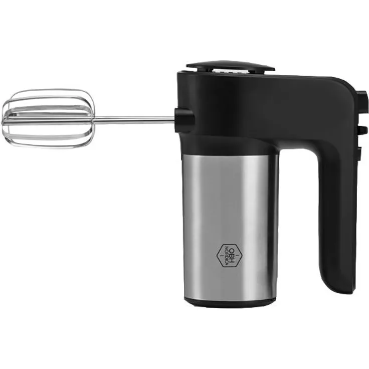 OBH Nordica Urban Mix Handmixer 300 W Schwarz, Edelstahl, Handmixer, Schwarz