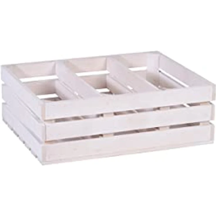 iWerk® - Gewürzregal weiß | Praktischer Organizer aus Holz für Küchen - 40 x 50 x 17 cm | Stehend oder hängend an der Wand | Aufbewahrung von Gewürzen & Gläsern | Rustikales Küchenregal platzsparend – Bild 1